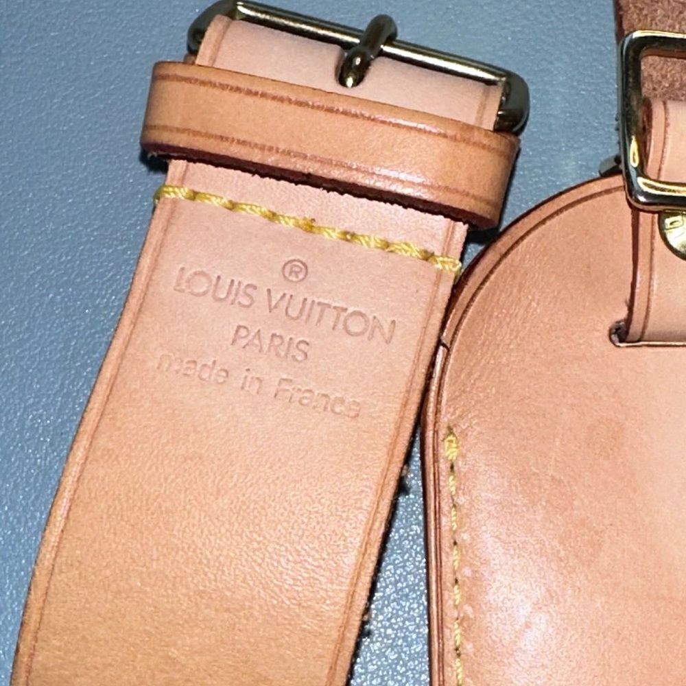 AUTH Louis Vuitton Vachetta Poignet for luggage tag - Picture 2 of 2